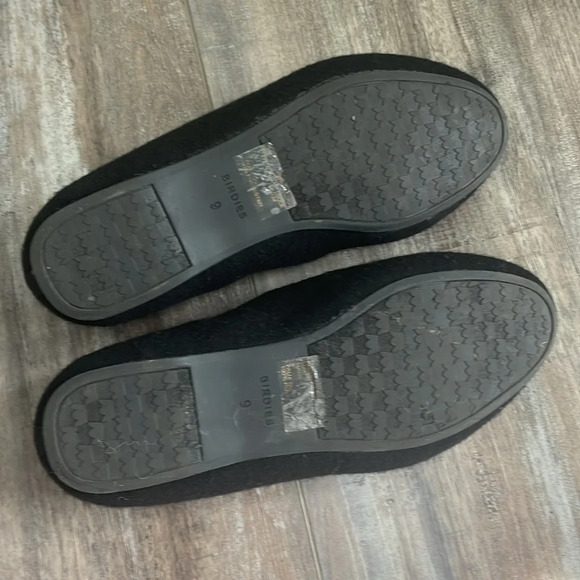 Birdies Felted Wool Lined Ballet Flats House Shoes Slippers Black size 9 - Picture 6 of 6